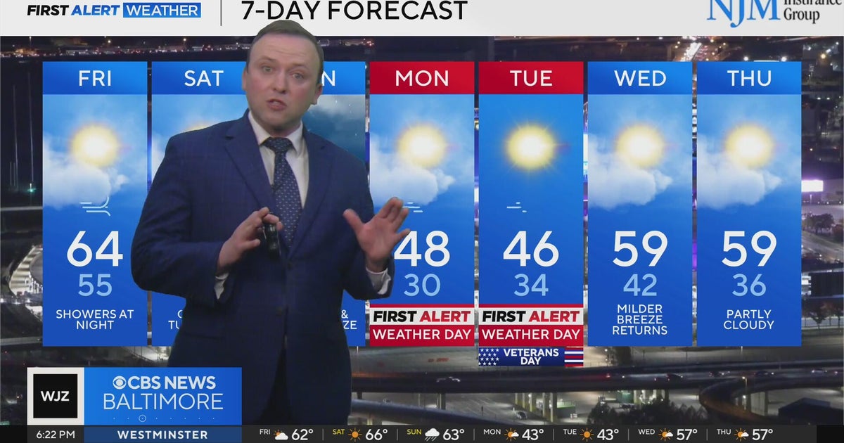Rain expected in Maryland later this week - CBS Baltimore