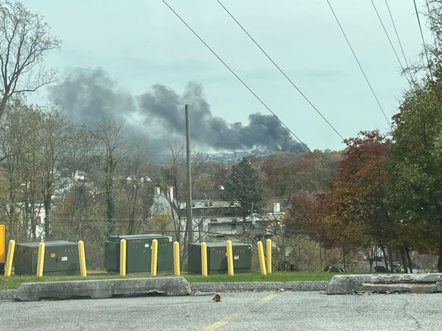 Smoke Seen from Baltimore Fire 