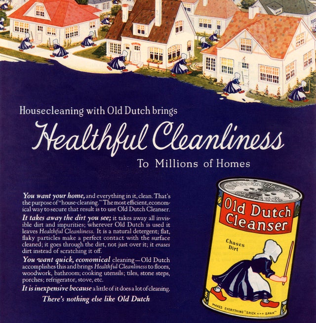 Advertisement for Old Dutch detergent, 1925 