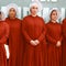What inspired the outfits in Margaret Atwood's "The Handmaid's Tale"