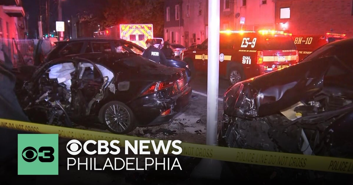 Man ejected from car in late-night Philadelphia crash - CBS Philadelphia