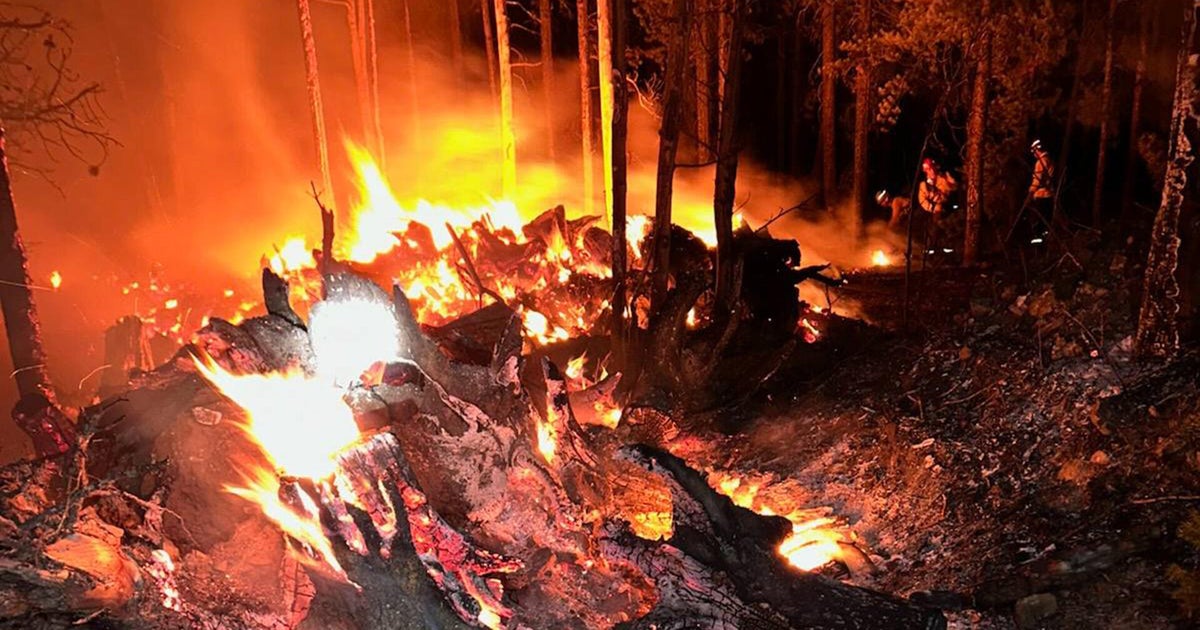 Small wildfire contained in foothills in Gilpin County - CBS Colorado