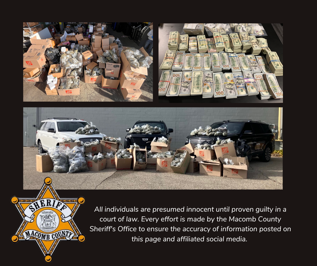 Three Michigan men charged after authorities seize drugs, guns, cash