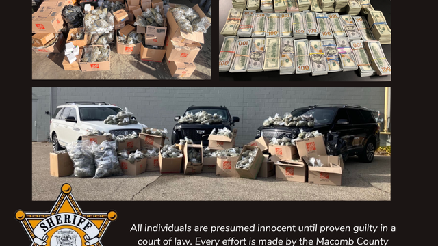 Three Michigan men charged after authorities seize drugs, guns, cash 