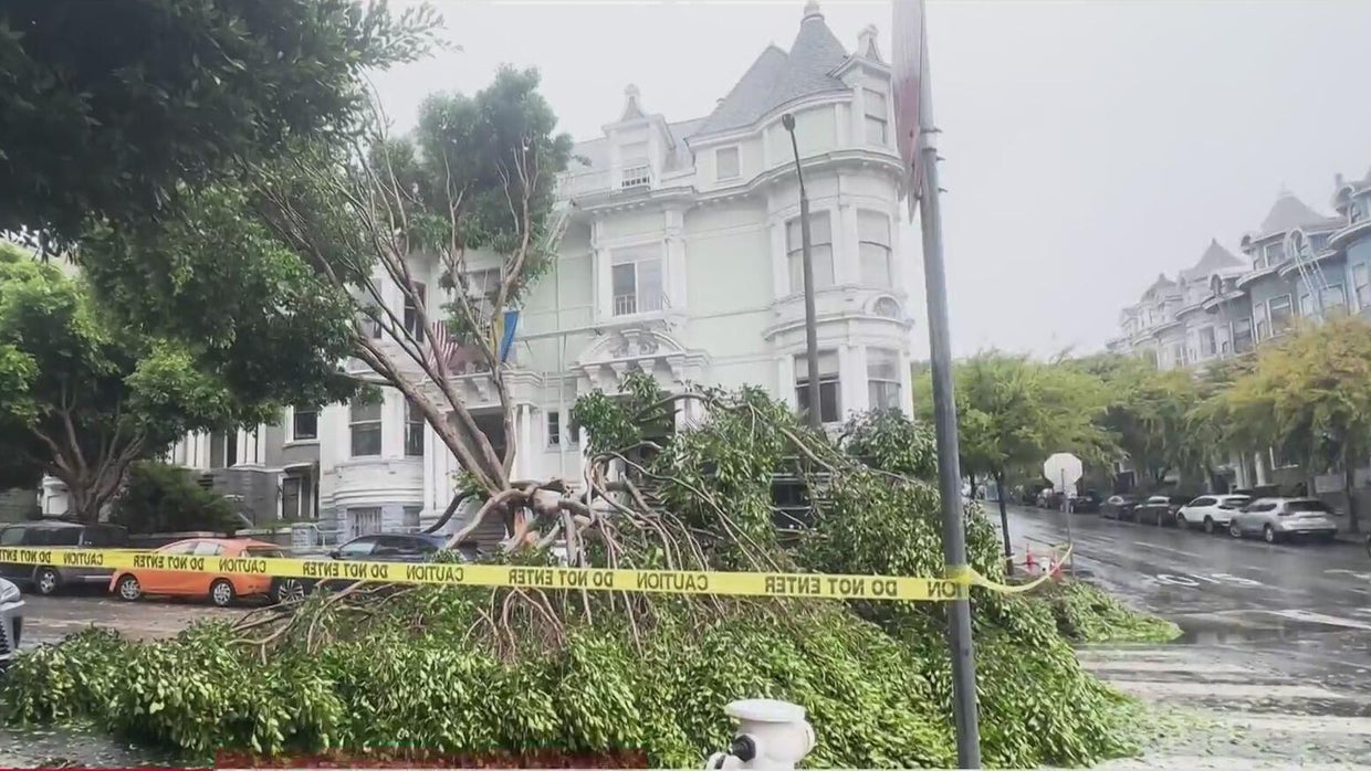 Bay Area pounded by heavy rain in atmospheric river storm - CBS San ...