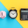 Piggy Bank, Alarm Clock and Calculator 