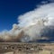 Calif. wildfire forces evacuations as storm threatens mudslides in south