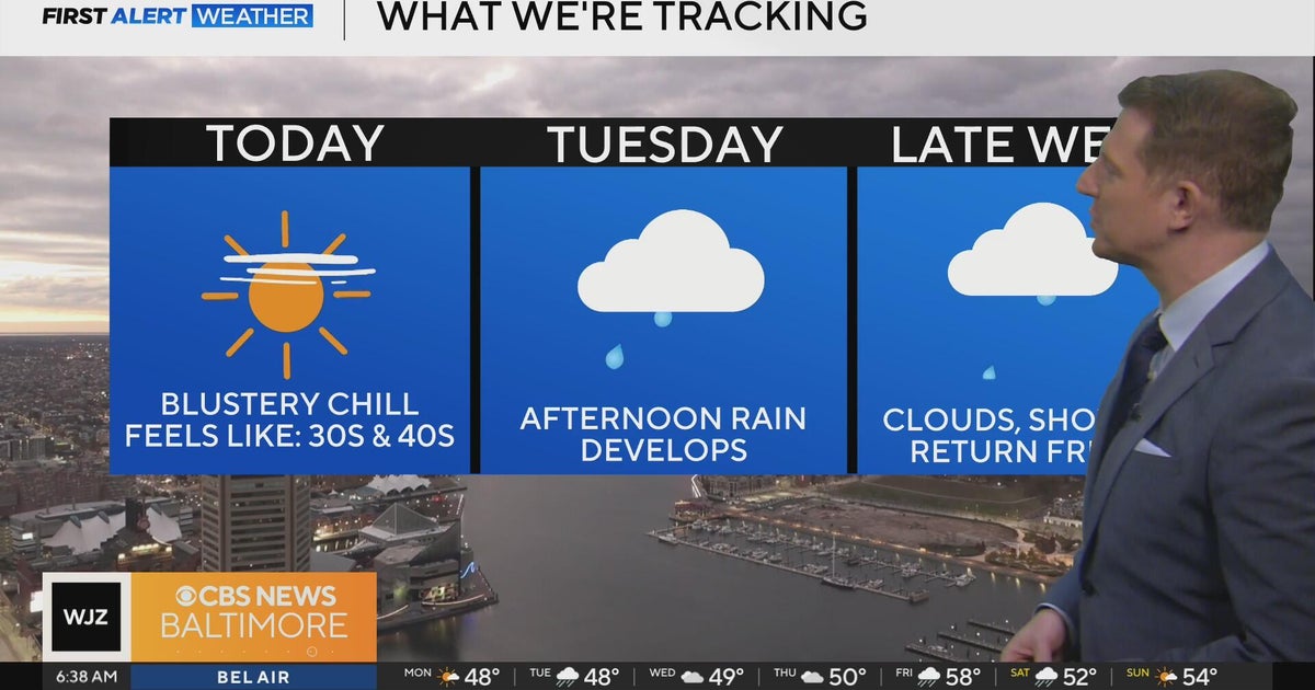 Windy and chilly start to the week, rain returns to Maryland Tuesday ...
