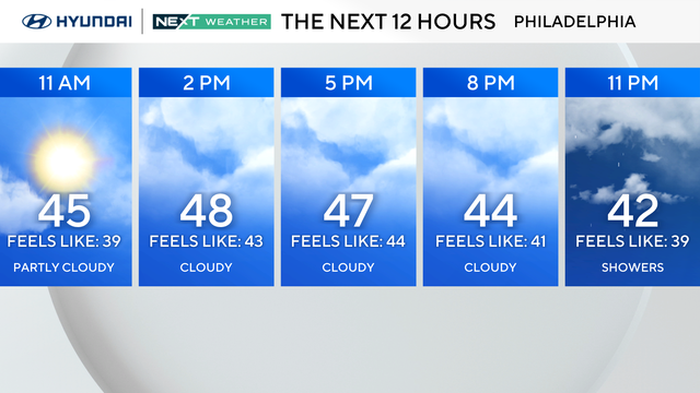 Forecast for the next 12 hours 