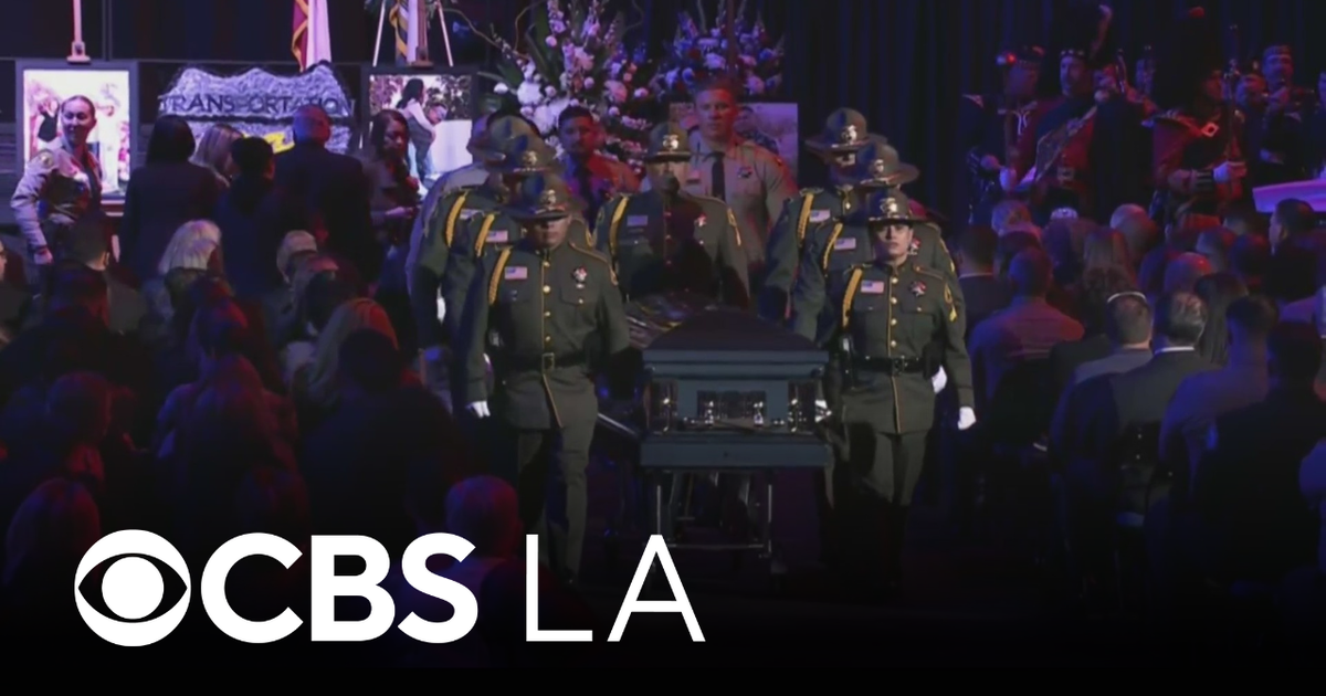 San Bernardino County holds memorial service for slain deputy - CBS Los ...