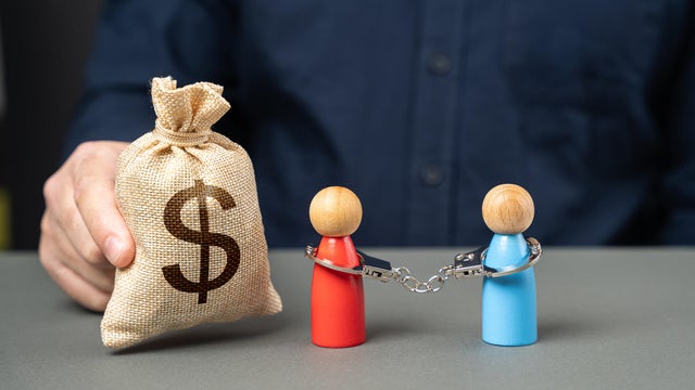 Owes money Lender and borrower Buy freedom,Pay a fine and remove obligations 