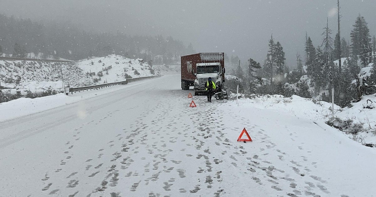 Snow, jackknifed big rig among Sierra I-80 problems Thursday