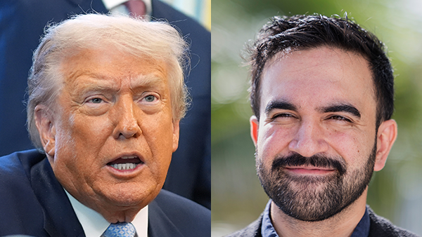 President Trump and New York Mayor-elect Zohran Mamdani. 