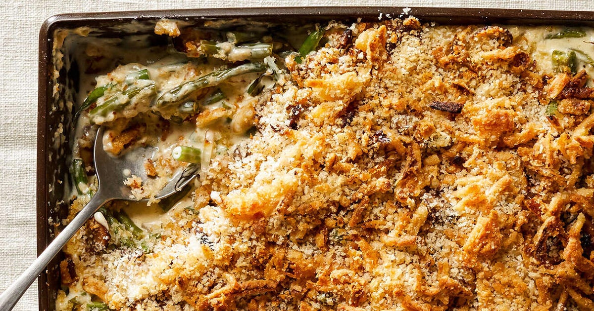 Recipe: Roasted Mushroom and Green Bean Casserole