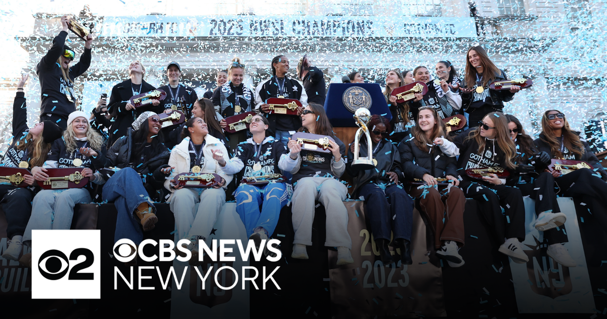 Gotham FC celebrates NWSL championship with keys to NYC