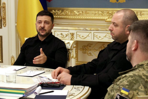 Briefing of Ukrainian President following Staff meeting in Kyiv 