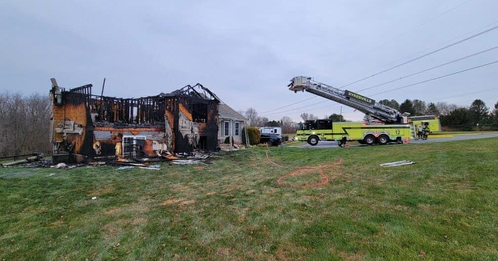 Maryland man charged after setting fire, destroying family home