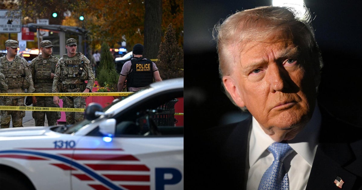 Trump reacts after two National Guardsmen shot in Washington, D.C.