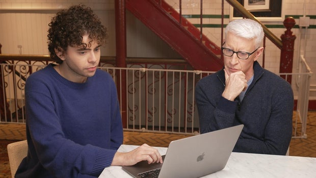 Shayne Coplan and Anderson Cooper