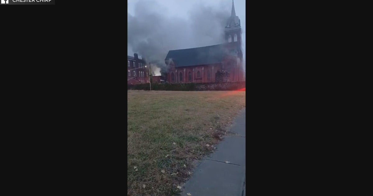 3-alarm fire breaks out at Catholic church in Chester, Pennsylvania