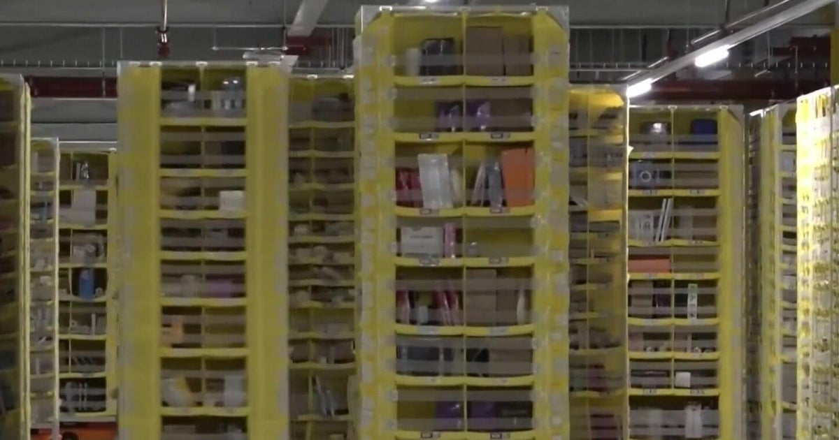 AI-powered robots functioning as Christmas elves in English Amazon fulfillment center