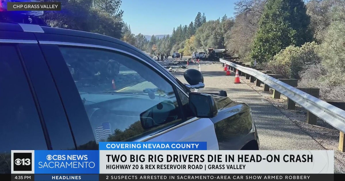 2 big rig drivers die in Grass Valley head-on crash - CBS Sacramento