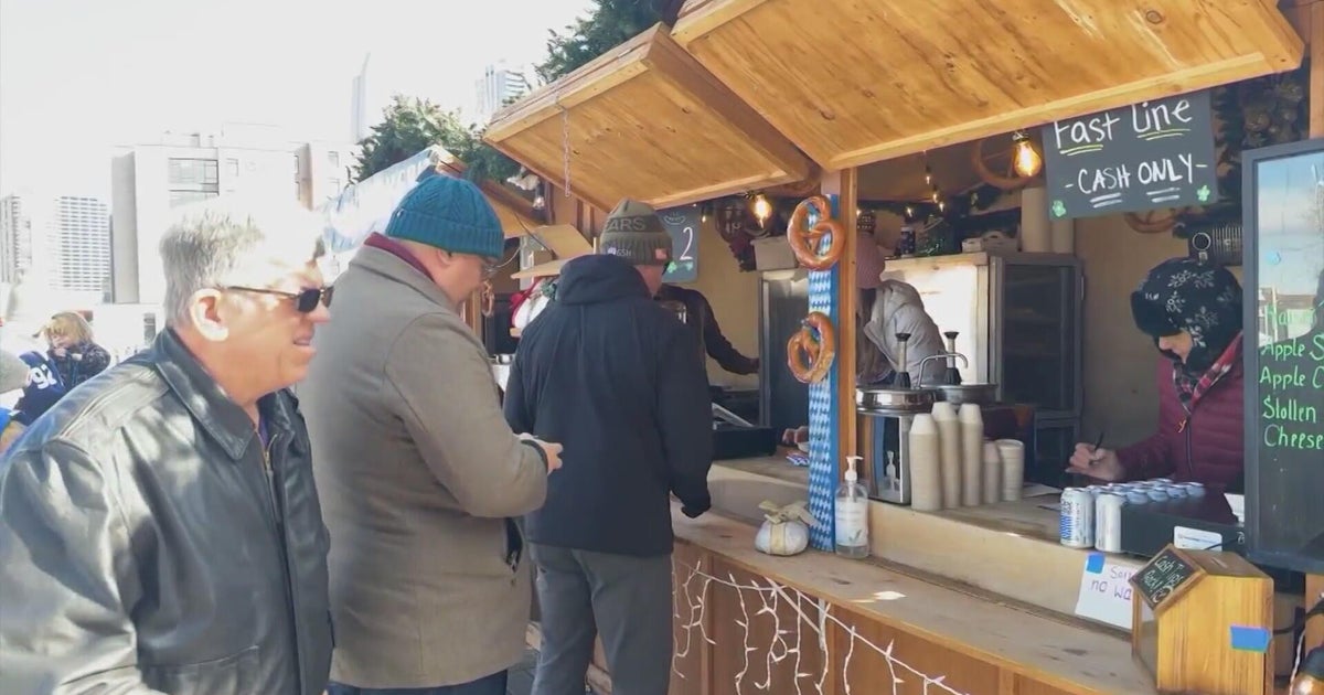 Denverites make the most out of city's first snow day at Christkindl Market