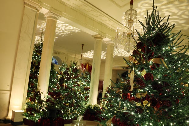 First Lady Melania Trump Unveils White House's 2025 Christmas Decorations