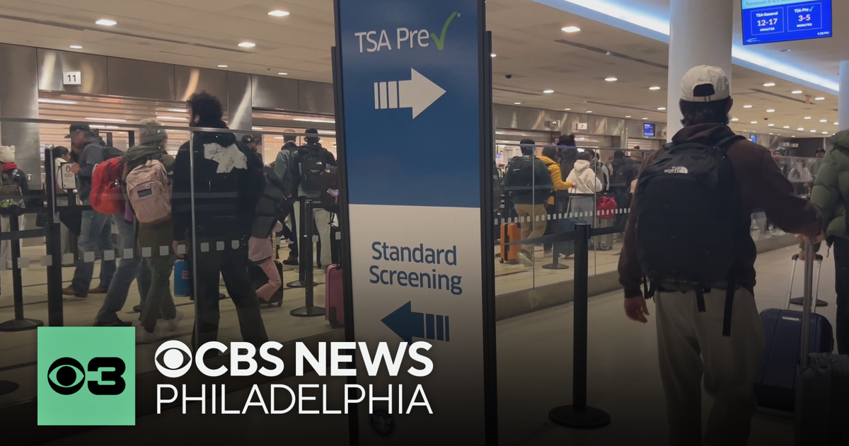 Travelers impacted by flight delays back at Philadelphia International Airport Monday