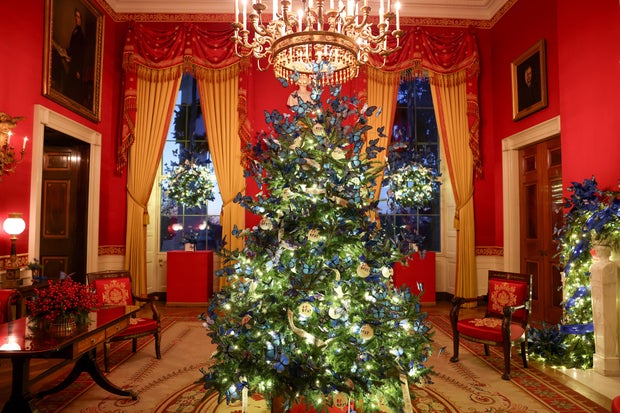 First Lady Melania Trump Unveils White House's 2025 Christmas Decorations
