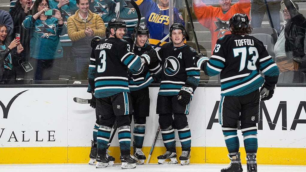 Big nights for Toffoli, Smith and Celebrini send Sharks to win over ...