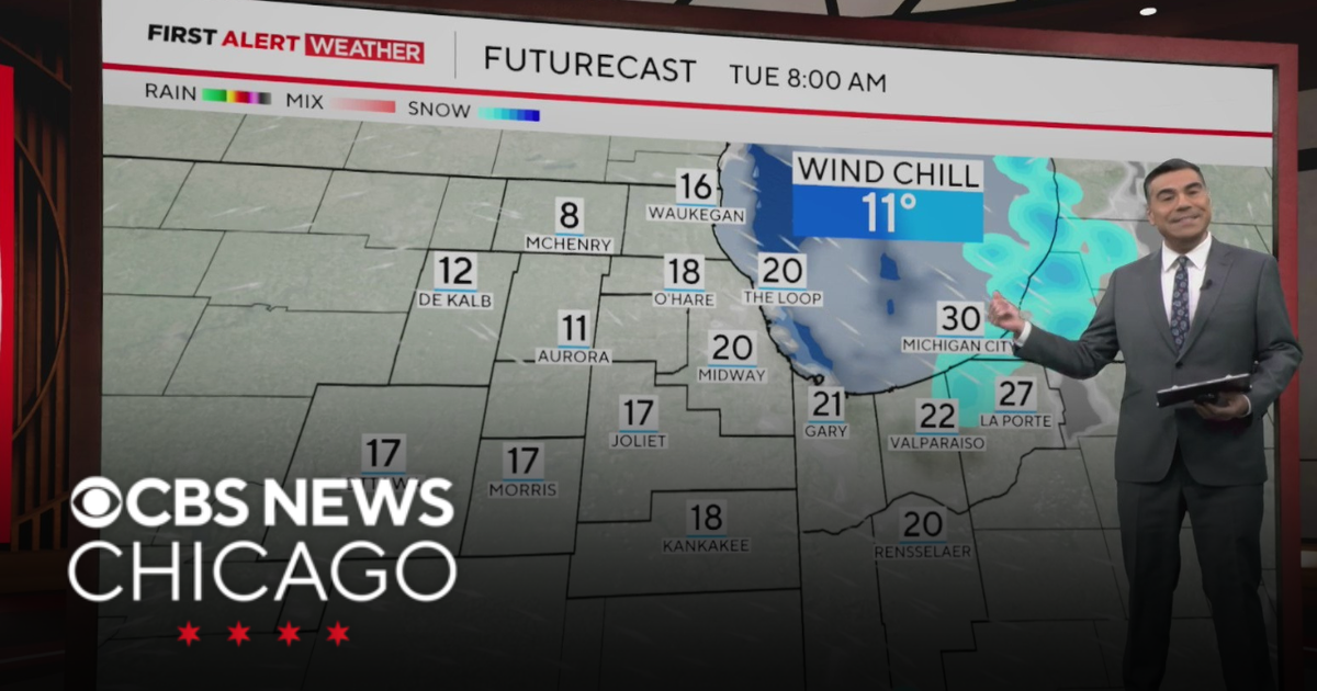 Slick conditions to impact Tuesday morning commute - CBS Chicago