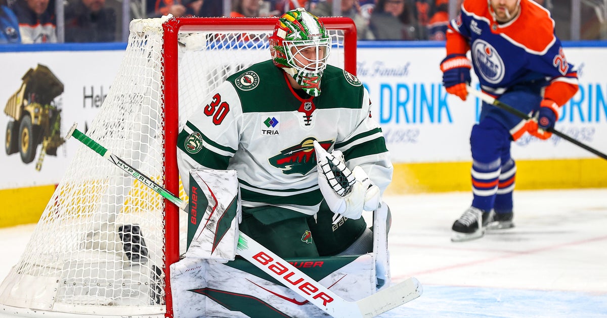Wallstedt earns 4th shutout of the season as Wild beat Oilers 1-0 - CBS ...