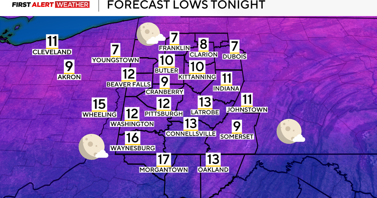 Scattered and light snow showers move into Pittsburgh followed by very ...