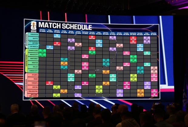 FIFA World Cup 2026 Match Schedule Announced