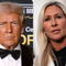 Trump responds to "traitor" Marjorie Taylor Greene after "60 Minutes" interview