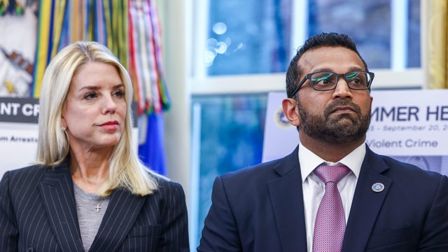 President Trump And FBI Director Patel Hold News Conference 