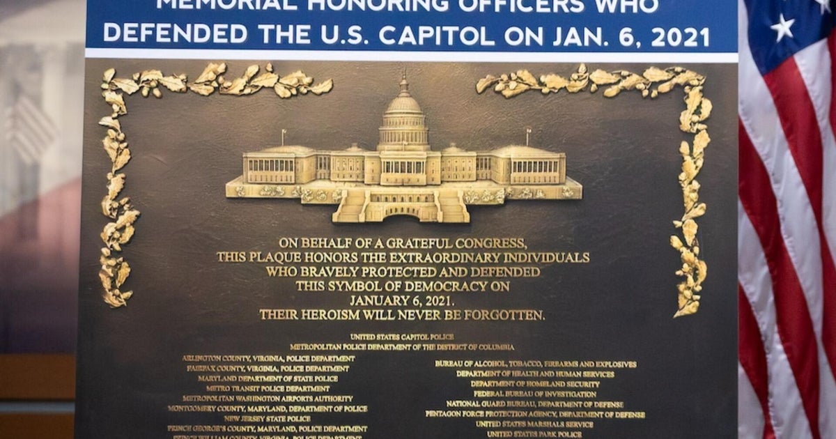 DOJ seeks to dismiss lawsuit over plaque commemorating Jan. 6 officers