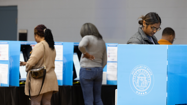 Georgians Hit The Polls On State's First Day Of Voting For The Midterm Election 