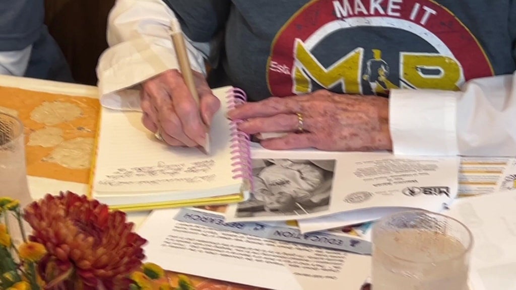 Retired teachers writing letters to Make It Better for children with cancer