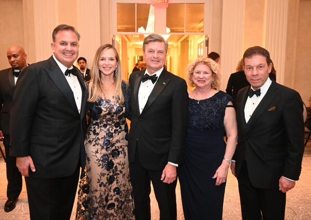 People pose for photos at the 2025 Pennsylvania Society Dinner