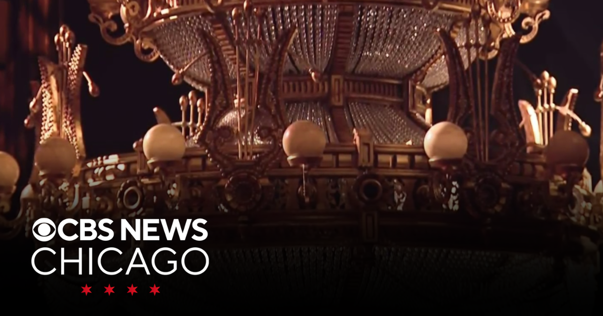 Behind the scenes of the chandelier from 