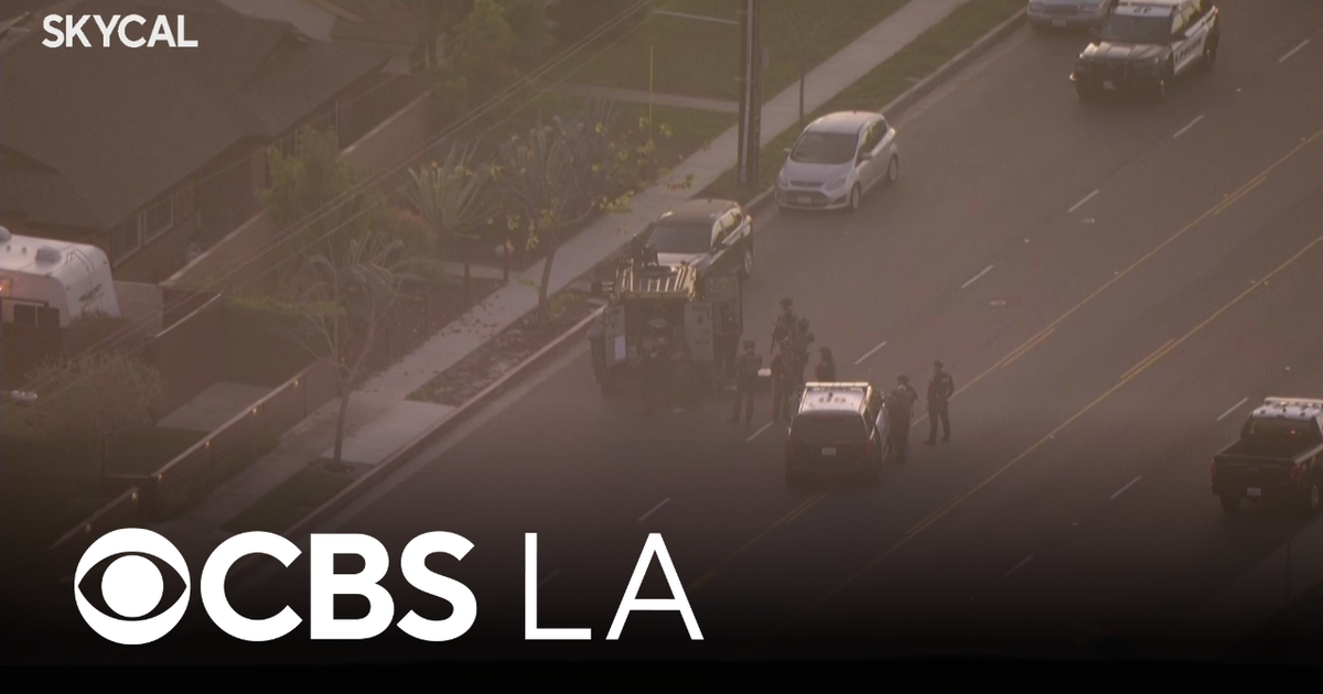 Police stage outside Huntington Beach home