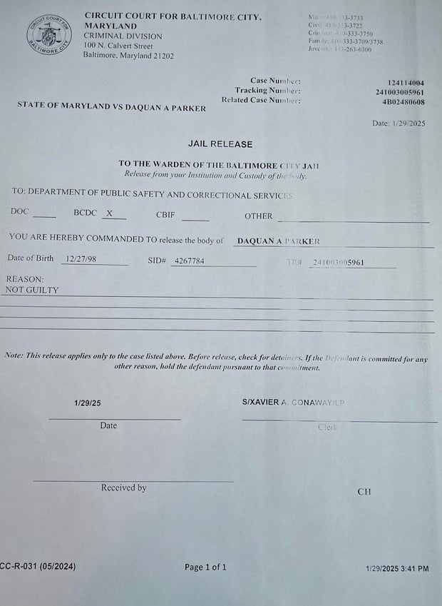 Reward offered for murder of Daquan "Benny" Parker in Baltimore