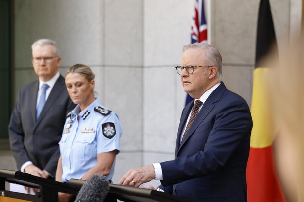 Australia's Prime Minister Albanese Holds Press Conference 