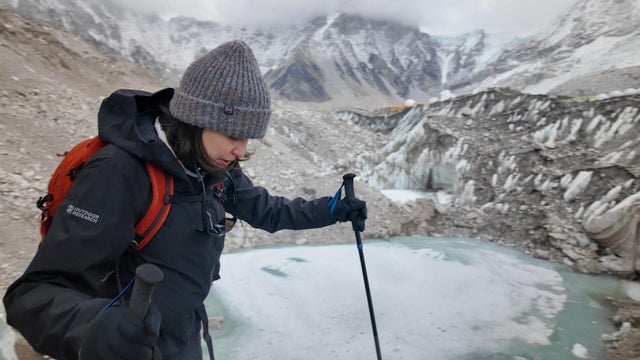 Cecilia Vega on the trip to Everest Base Camp 