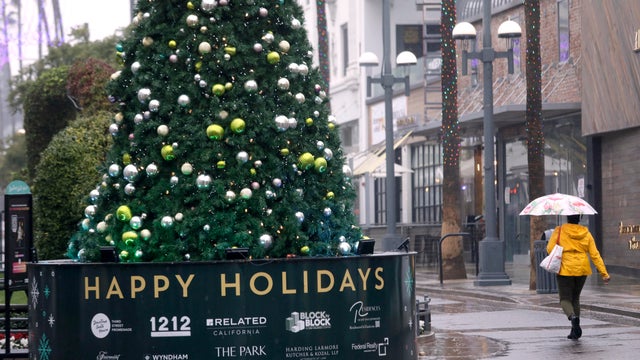 Rain in Santa monica - during the pandemic 