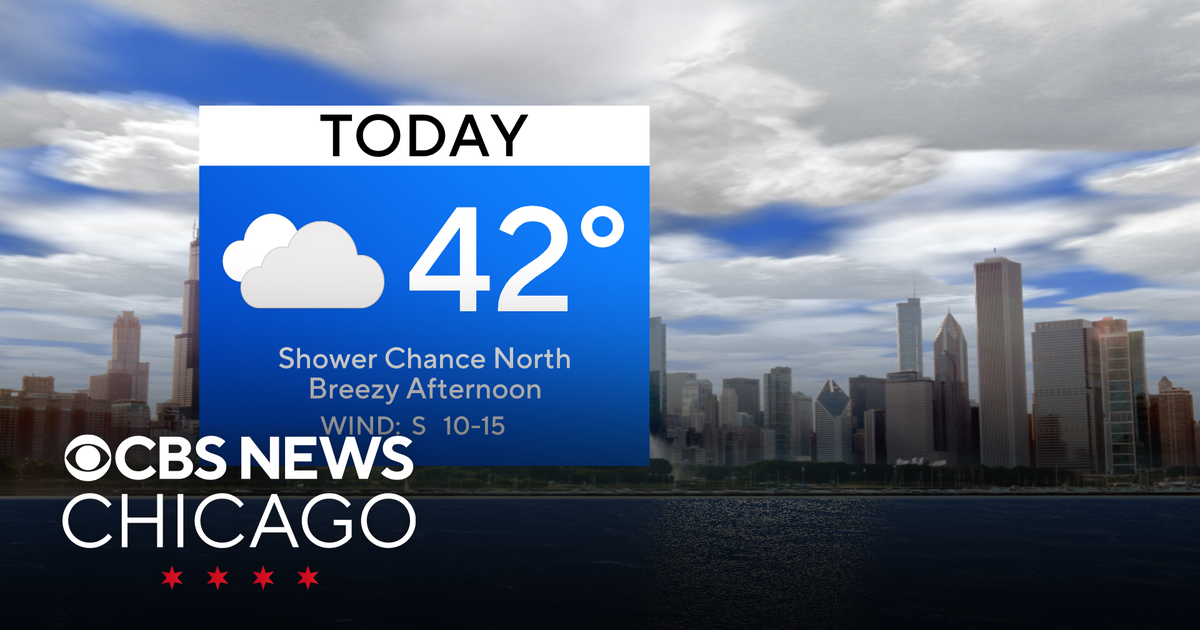 Chicago weather: Cloudy and breezy Monday - CBS Chicago