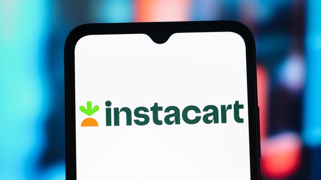 In this photo illustration, the Instacart (Maplebear) 