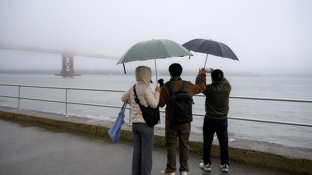 Rainy weather in San Francisco 